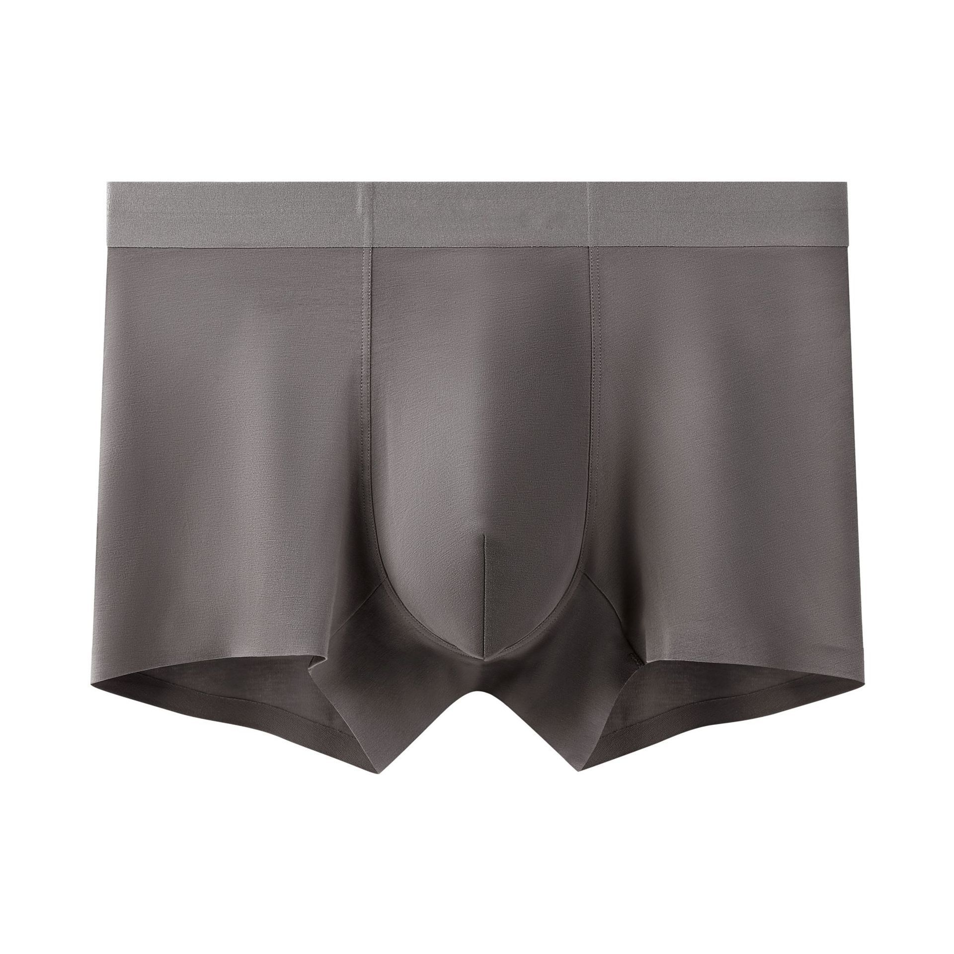 202680 clase A Xinjiang algodón hombre ropa interior sin marcas cintura media abdominal hombre ángulo plano antibacteriano ropa interior hombre