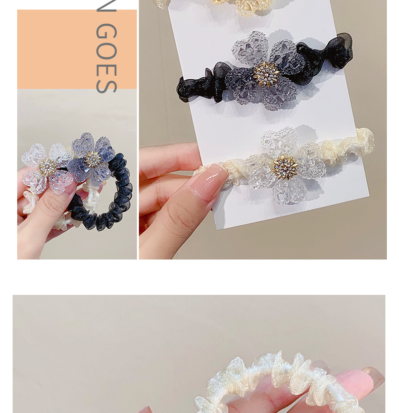 Sweet Flower Plastic Flowers Hair Tie 1 Piece display picture 2