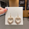 High quality earrings, design accessory from pearl, simple and elegant design, internet celebrity, trend of season, wholesale