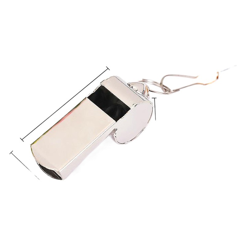 Referee whistle metal whistle stainless steel Whistle Sports Whistle Sports supplies with lanyard