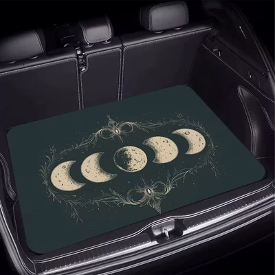 Avtomobil döşəmə paspasları — and Wear-Resistant, Universal for All - ql-trunk-mat-13-75100cm-crystal-velvet-dot-plastic-bottom