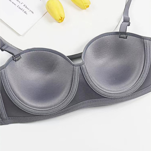 Half Cup Seamless Bra for Women - Factory 1/2, Thin Model, Removable Straps, Sexy Push-Up Bra