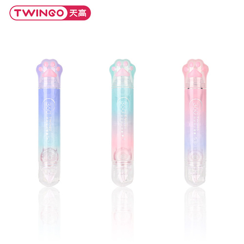 Twingo correction with dot glue two-in-one high-value gradient correction with creative cat claw double-sided tape wholesale