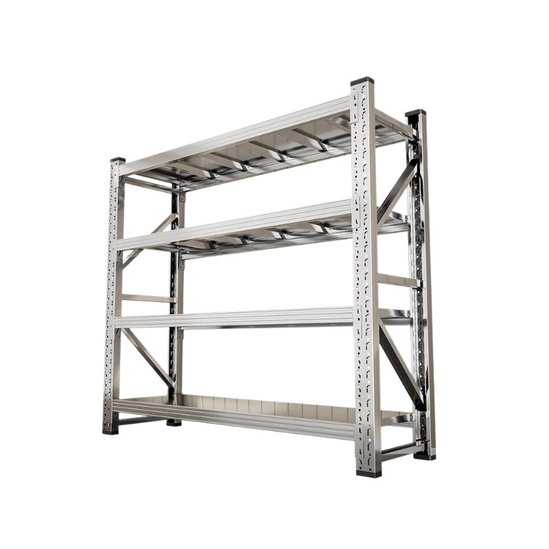 Estantes de acero inoxidable taller Estantes multicapa Estantes de almacenamiento de cocina Estantes de almacenamiento de fábrica Estantes de acero inoxidable Estantes pesados