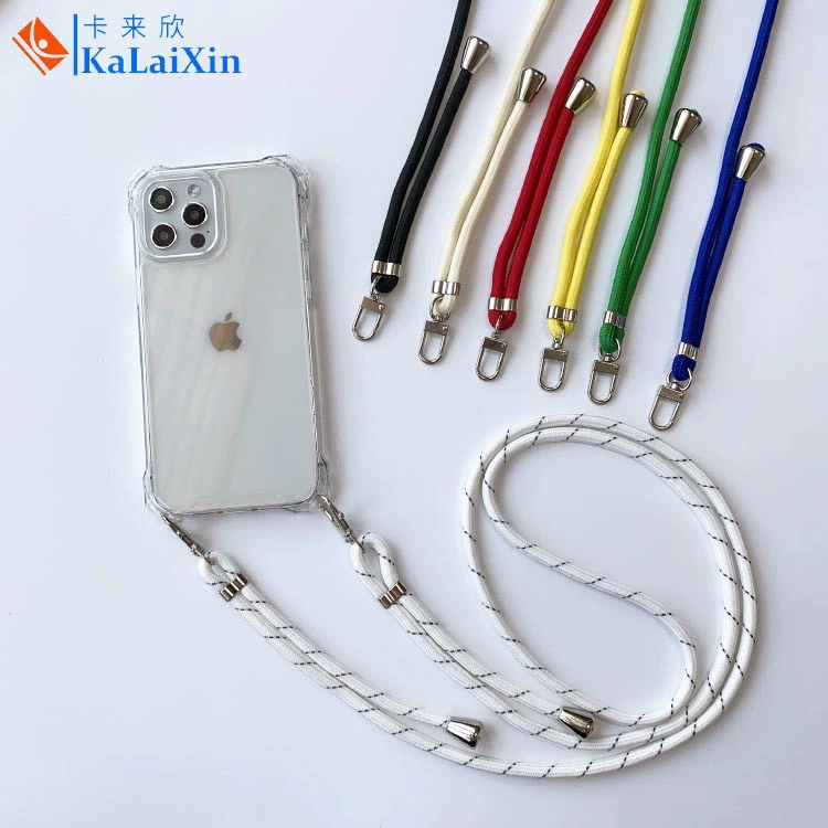 Прямые продажи от завода применимо к iPhone 14 Plus с двойной петлей, одинарная верёвка-плечевой ремешок, стиль блогера, универсальный шлейф 15Pro