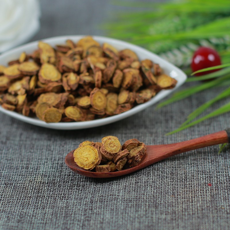 Dried Scutellaria Root Huang Qin 500g Cut Chinese Herb for Decoction and Tea quality and texture