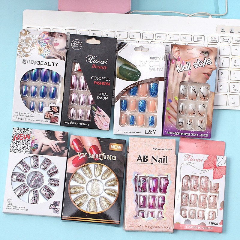 Fashionable and Beautiful Nail Stickers, Fake Nail Patches, Finished Nail Art Pieces, Removable Wearable Nails, Fake Nail Patches Wholesale