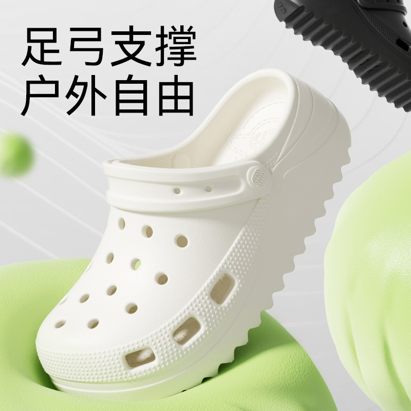 Moonbud High Arch Support Clogs for Women, Medical Use, Non-Slip, Closed Heel, Flat Foot Correction Sandals, Men's Style for Outdoor Wear