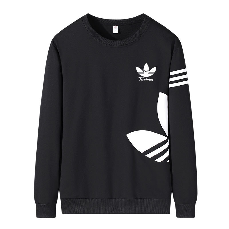 Clover's New Men's Sweatshirt, Loose Round Neck, Long-Sleeved Sports Casual Pullover, Trendy and Versatile Top