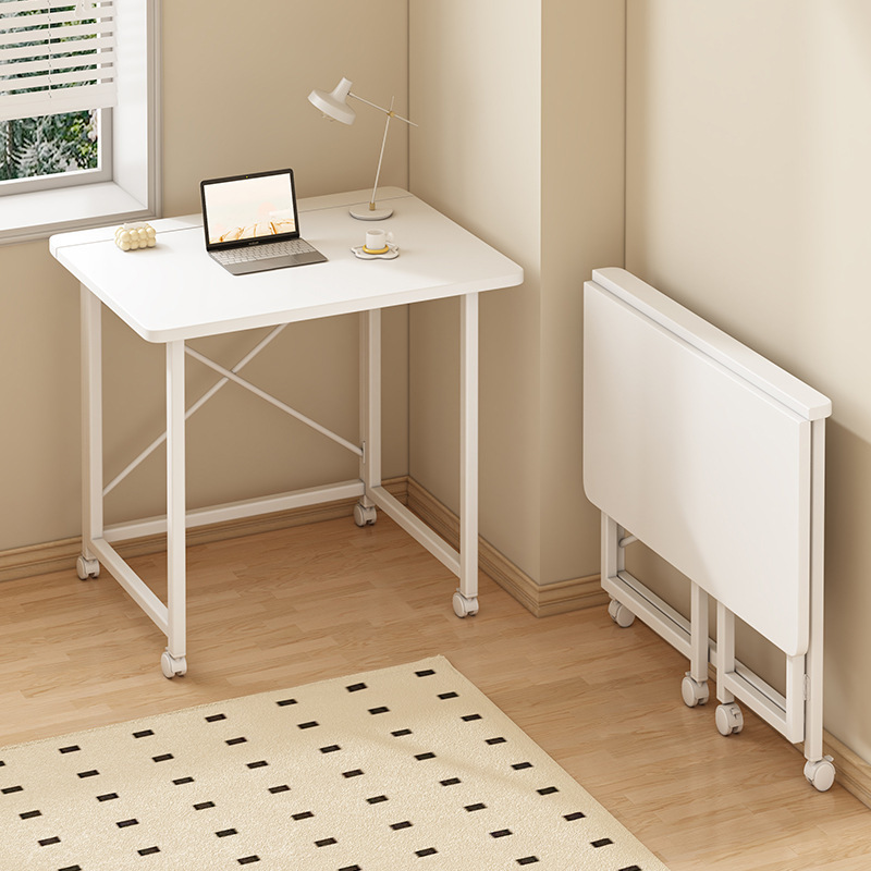 Folding Computer Desk, Desk for Rental Housing, Movable Table, Dormitory Gaming Desk, Home Study Desk, Study Room Office Desk Folding Computer Desk, Desk for Rental Housing, Movable Table, Dormitory Gaming Desk, Home Study Desk, Study Room Office Desk