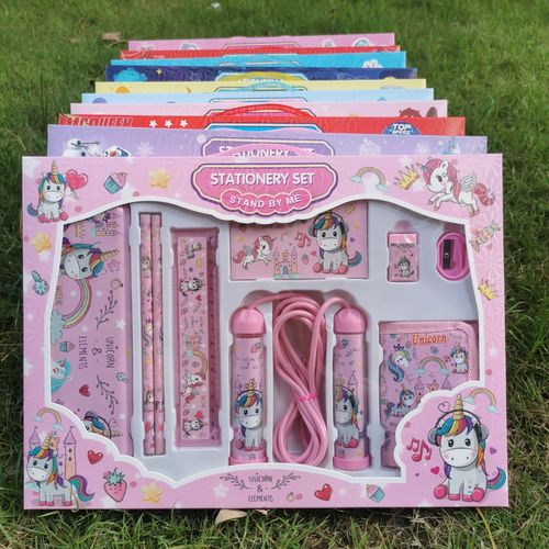 YOYO primary school students' Children's Day gift stationery set gift box gift bag with skipping rope kettle birthday gift animal space