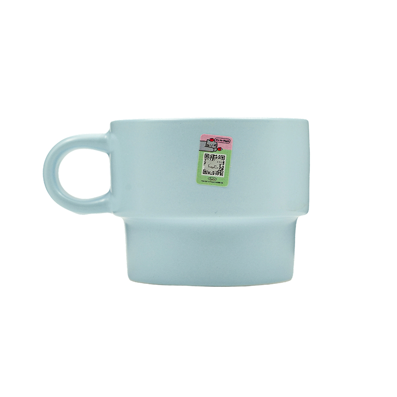 Kkv Sour Candy Kitten Ceramic Cup Series Regular Style Pink Kitten Stacking Cup Daily Household Goods