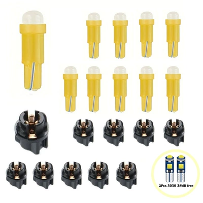 Shift Headlight Rearview Mirror Light, Panel (Dashboard) işıqlandırması - yellow-light-10-lights-10-lamp-holders