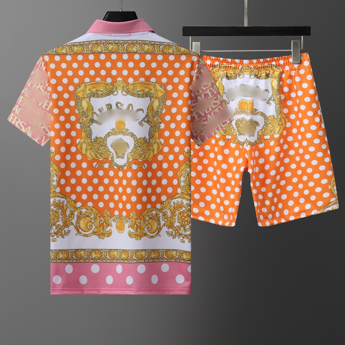 Top Edition) G polo con solapa de manga corta conjunto de moda versátil impresión clásica de estilo masculino y femenino de alta calidad