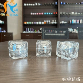 批发30g亚克力膏霜面霜瓶贵妇膏珍珠膏四方瓶水晶瓶