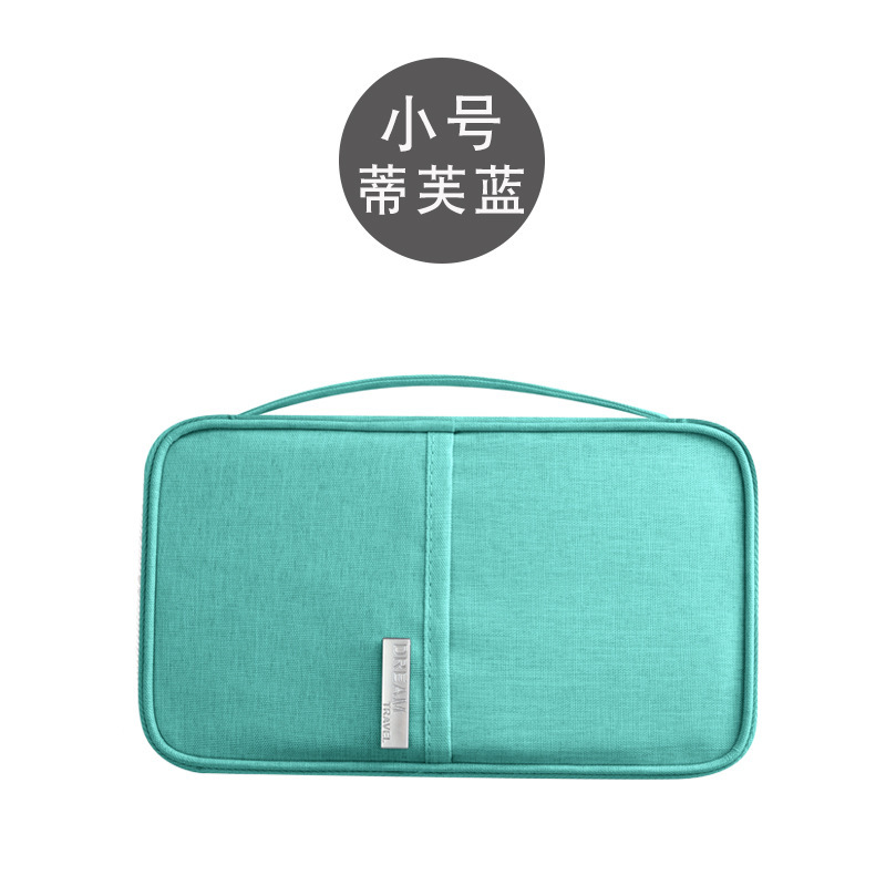 Bolsa de pasaporte de viaje grande bolsa de documento de viaje al extranjero bolsa de embrague impermeable a prueba de polvo portátil titular de la tarjeta billetera