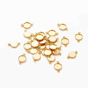 18K��ɫ6-12mm��ʯ��������pȦ�бPDIY�Ʒ������~�p����ʯ����