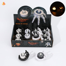 万圣节手掌镶嵌蜡烛灯装饰道具LED发光玩具创意摆件小夜灯摆件