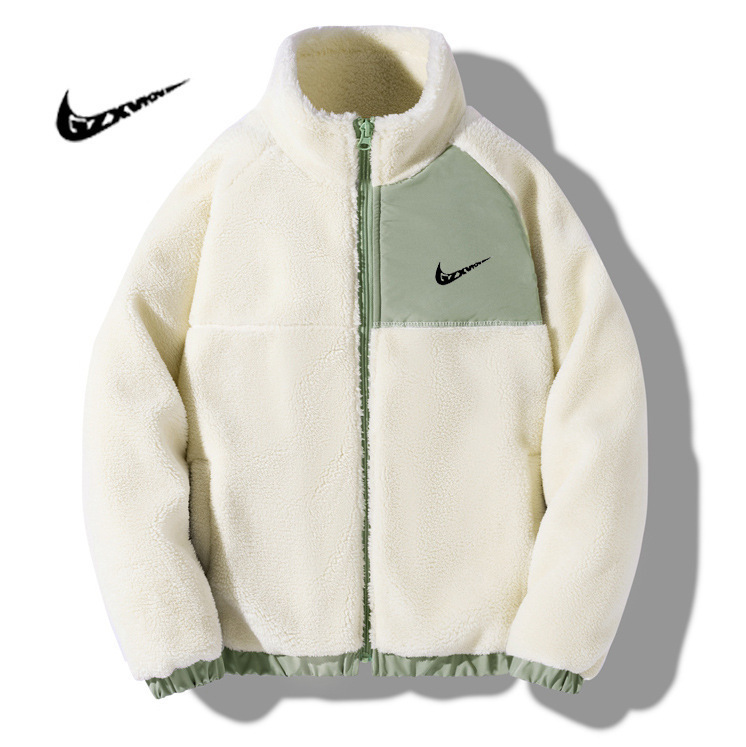 Men's 2025 Autumn and Winter Lamb Wool Jacket Hong Kong Style Trendy Student Versatile Fleece Thickened Cotton Coat Lamb Wool Jacket