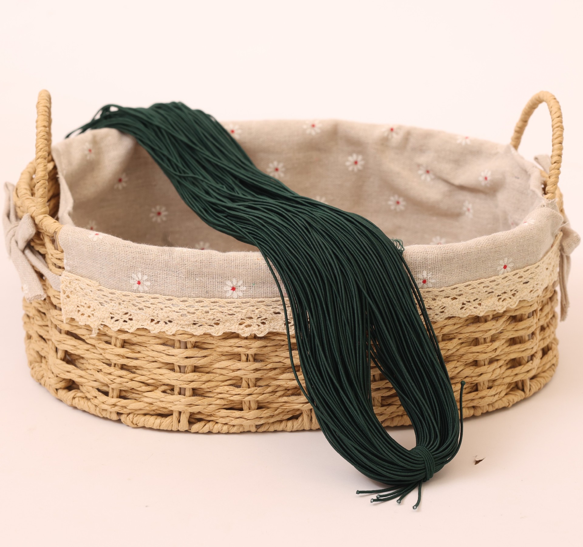 Cintas elásticas redondas al por mayor de 0.6-19mm cuerdas elásticas de color ropa como tendones de látex núcleo de cuerda elástica de alta elasticidad perlas