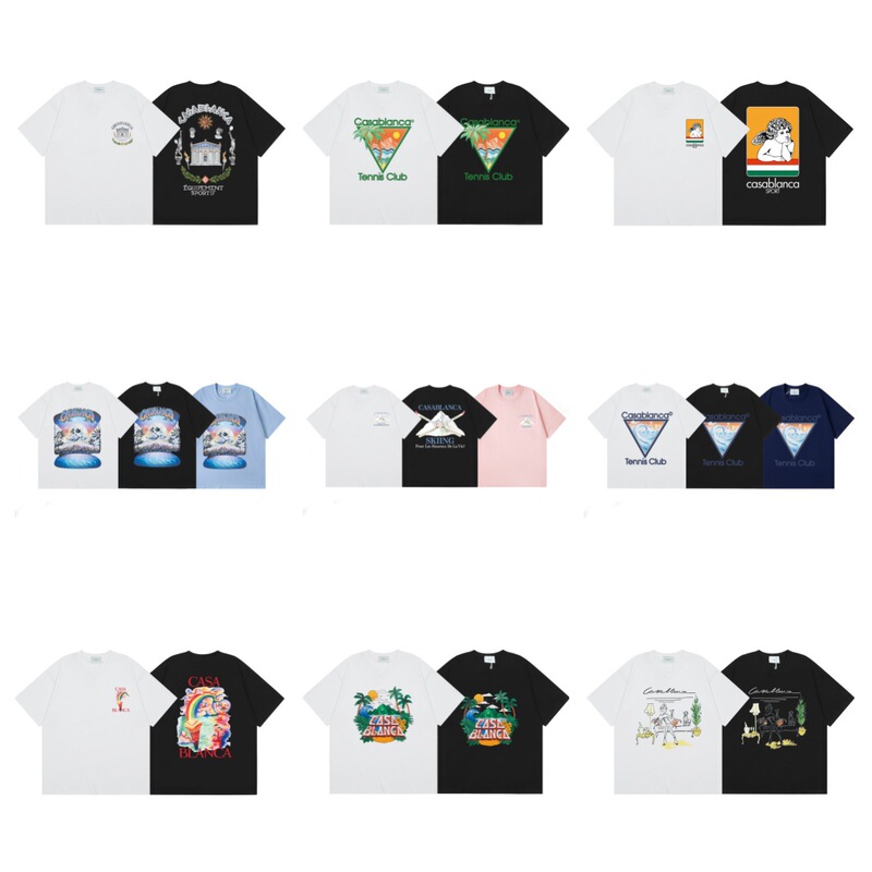 2026SS Cross-border Casablanca Summer New Style Casa Summer Style Printed Loose Casual Short Sleeve 2026SS Cross-border Casablanca Summer New Style Casa Summer Style Printed Loose Casual Short Sleeve