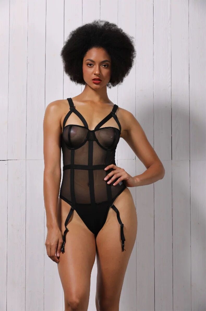 New Fun Underwear, Ultra thin, Sexy, Fashionable, Cross Mirror Connected Mesh Sand Perspective Gathering 2200_voghion.com