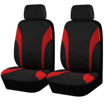 General Cross-border Hot Mesh | Universal seat cover - red-set-of-9-pieces