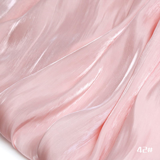 Rainbow Satin Island Satin Gloss Smooth Silky Crepe Satin Organa Fabric Lolita Skirt Fabric