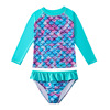 Children's swimwear for swimming, long sleeve, 3D, sun protection, European style