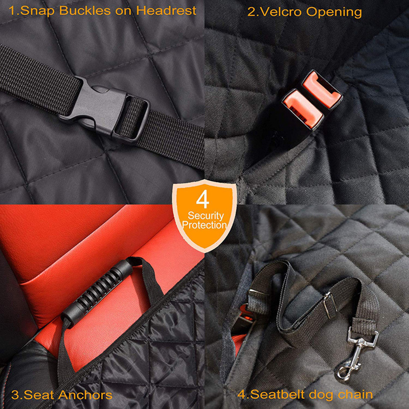 Car Pet Mat 600D Oxford Cloth Car Mat Rear Seat Waterproof Wear-Resistant Car Seat Protector