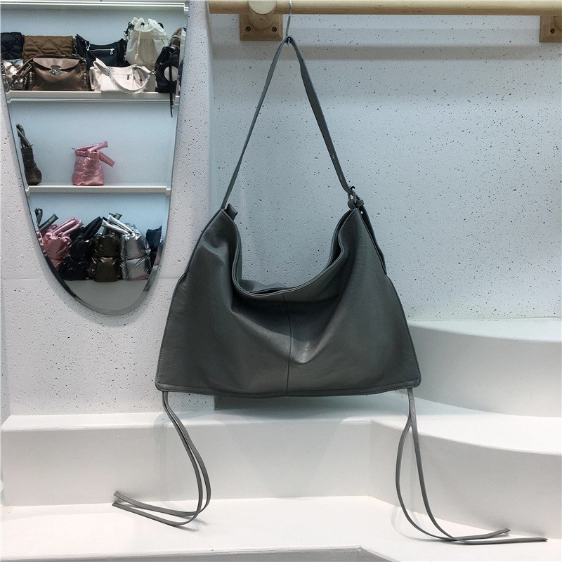 Bolso de borla texturizado de moda casero de esta temporada ligero bolso de mano crossbody de hombro de moda casual del todo fósforo