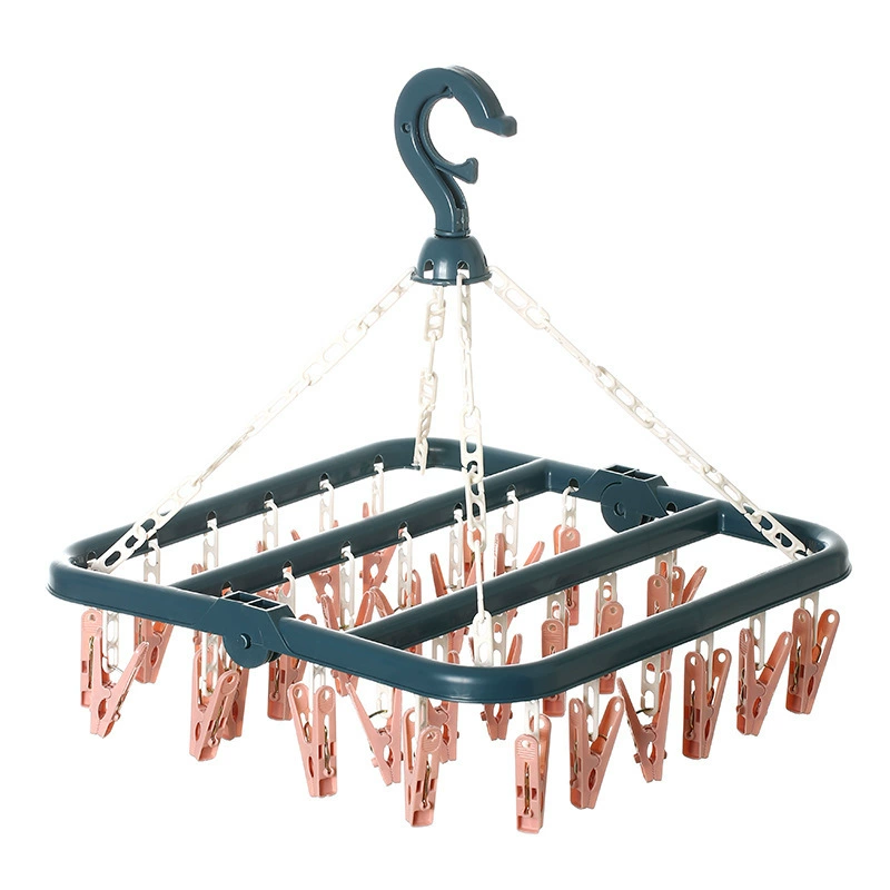 Foldable drying rack, children's windproof underwear, hanger