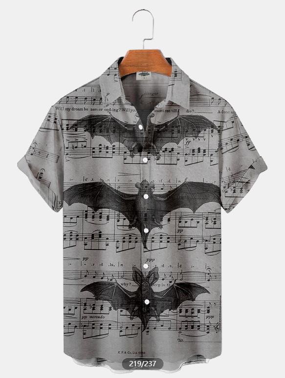 Tendencia de la moda para hombres Camisa de manga corta hawaiana Camisa estampada digital 3D Estilo explosivo transfronterizo de Amazon