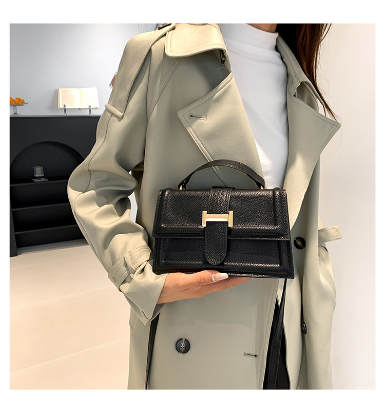 Small square bag women's bag 2024 new high-end bag crossbody bag decorative bag Hong Kong belt shoulder handbag_voghion.com
