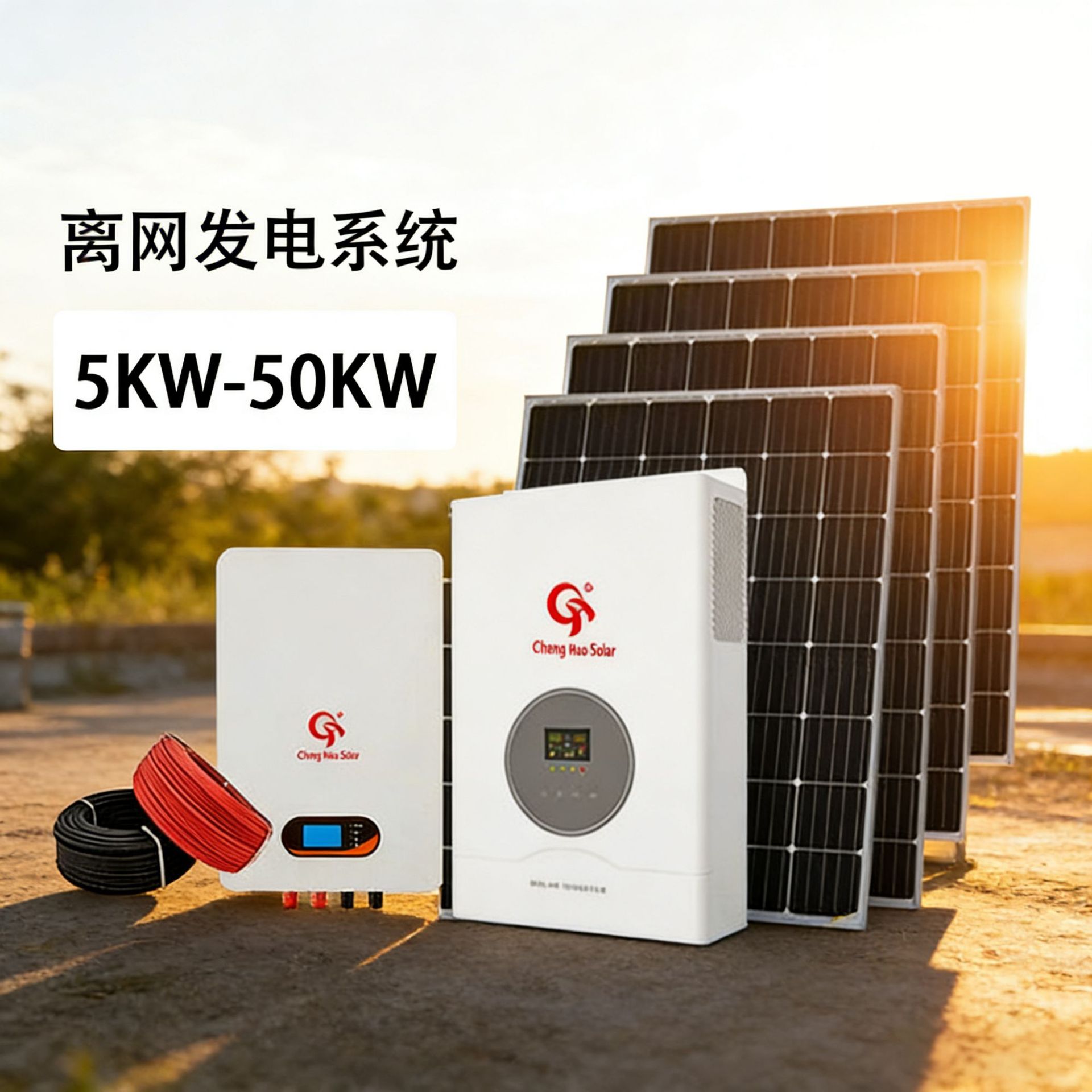 10/20/30/50/80/100kw太阳能离网发电站 太阳能光伏发电系统批发