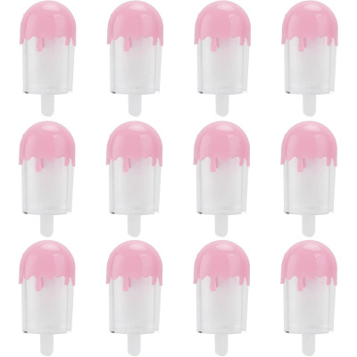 新款雪糕形状喜糖盒创意雪糕棒模型糖果盒透明包装ps塑料收纳盒子|ms