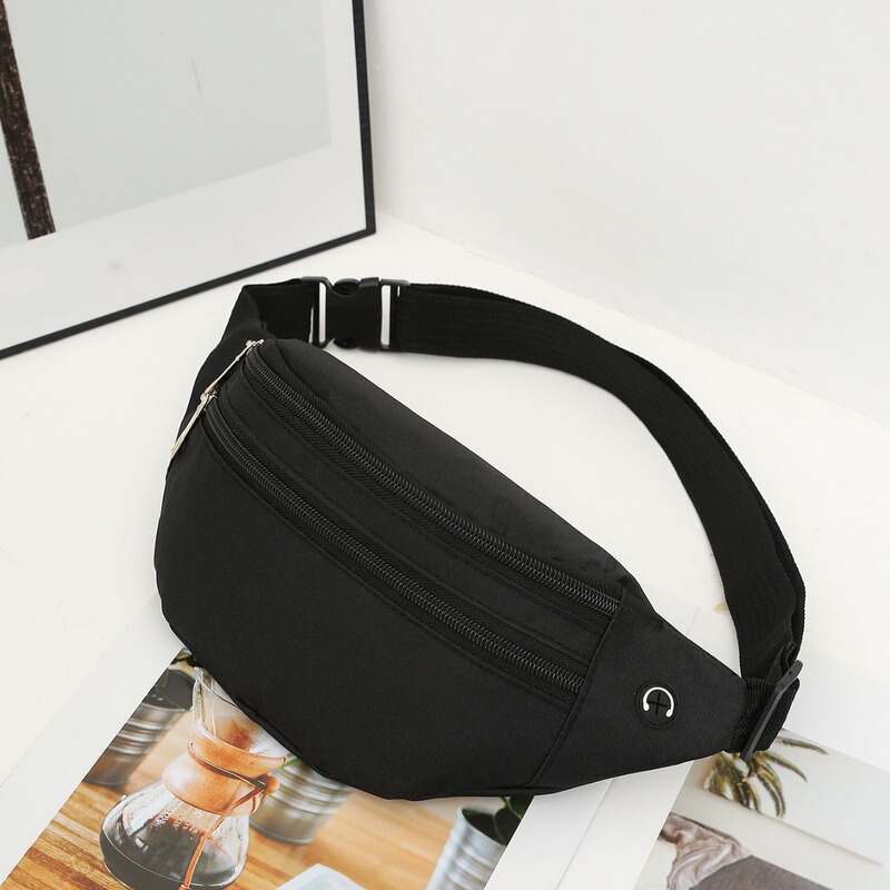 Cross-border Explosions Women's Waterproof Waist Bag Single Shoulder Crossbody Bag Chest Bag Headset Hole Outdoor Bag