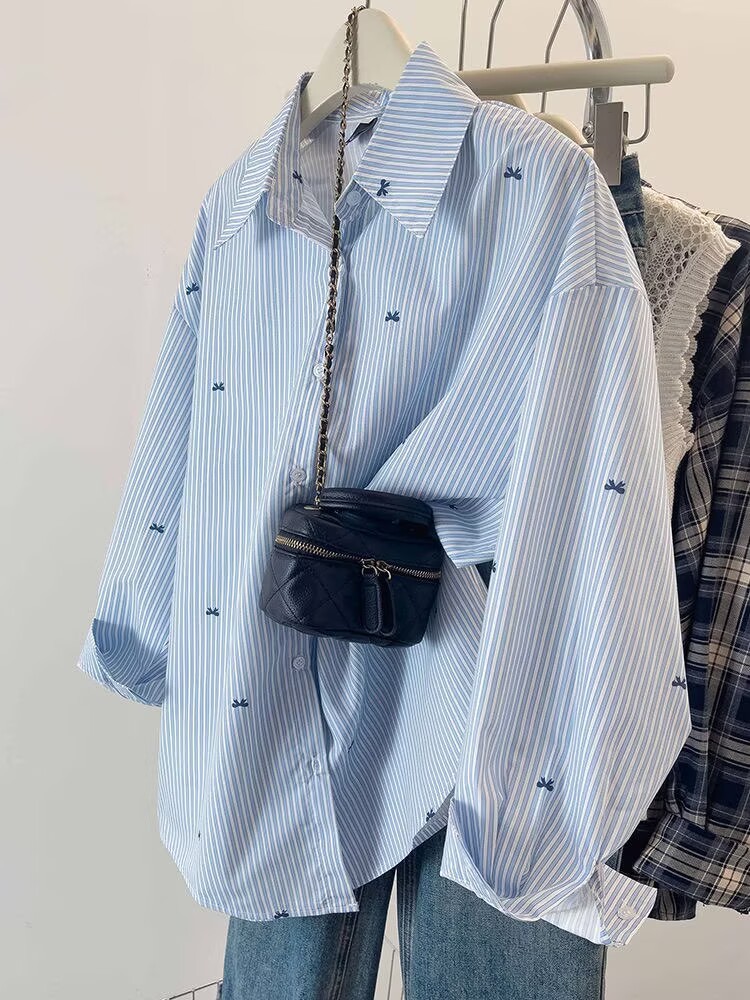 Blue autumn shirt