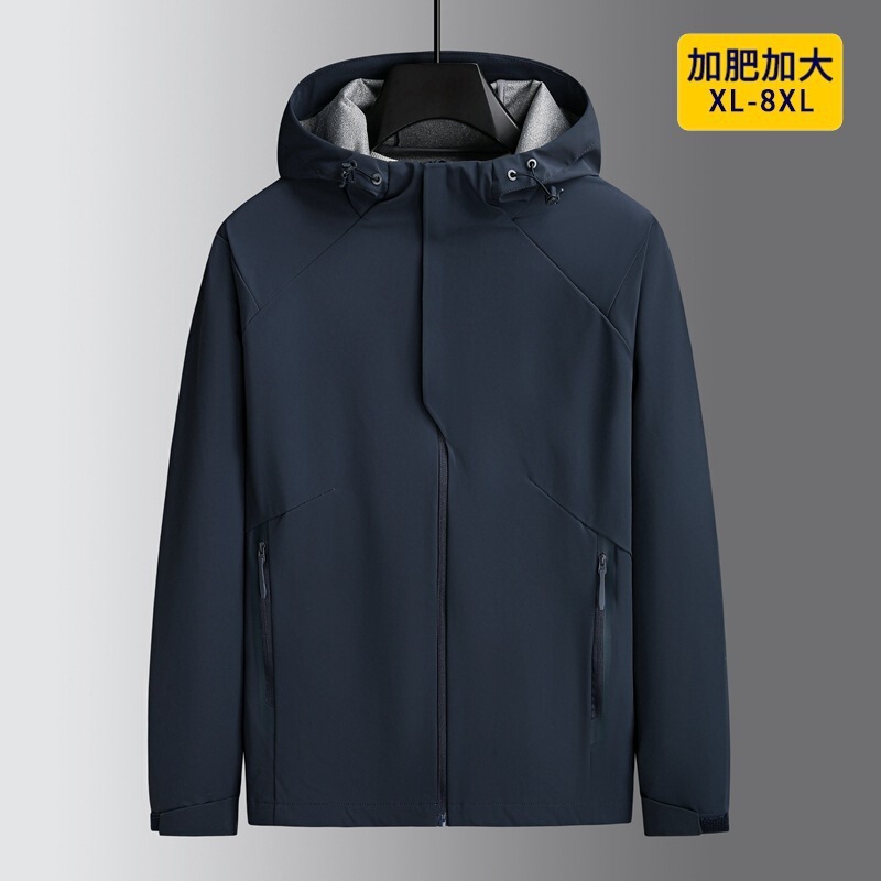 Descente Softshell Jacket Autumn New Men's Plus Size Sports Casual Hooded Jacket Trendy for Men