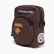 BAPE新款手机包男女通用斜挎包百搭迷你小包包手机袋挂脖装零钱包