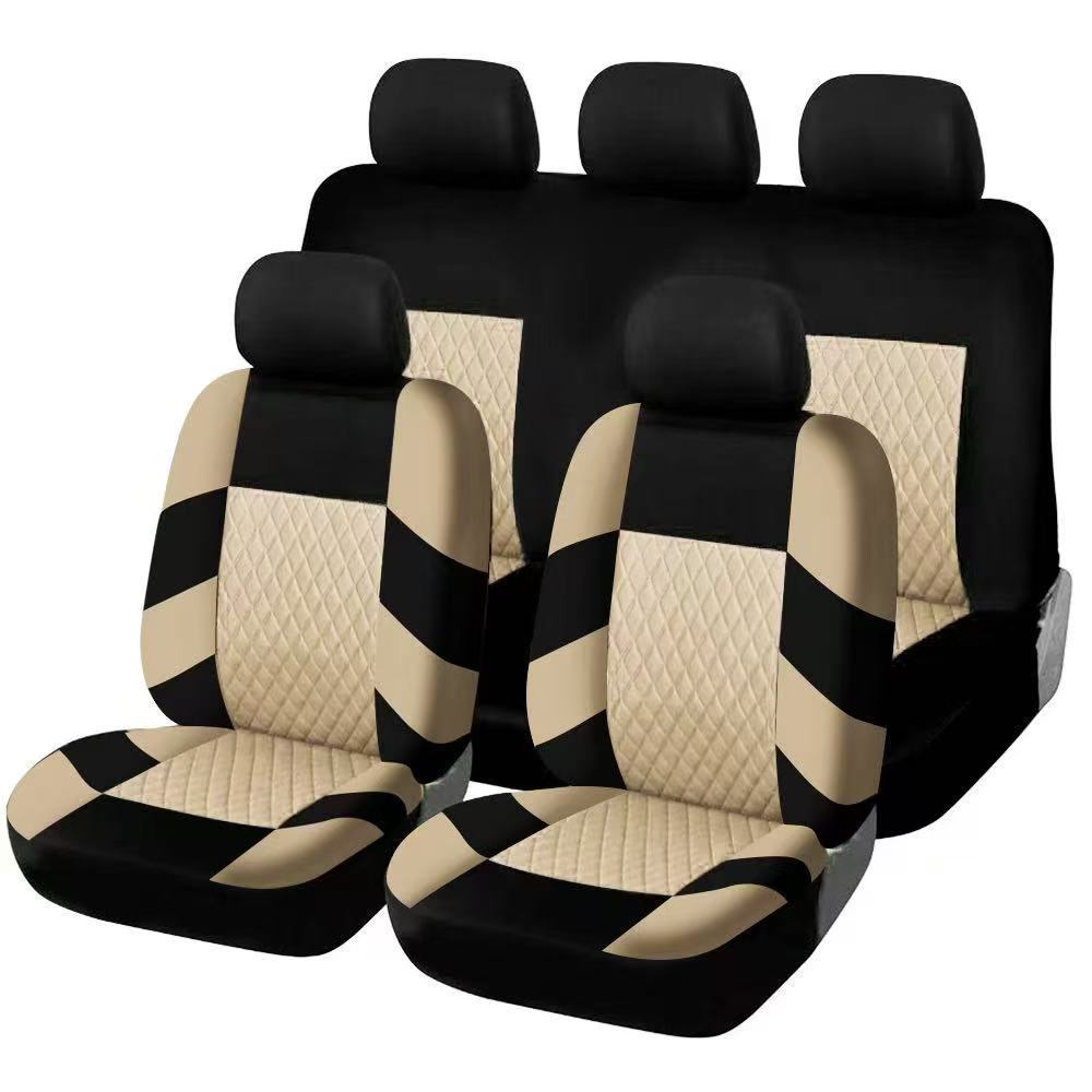 Car Seat Full Set Breathable Non-Slip Interior Decorative Cushion Universal Seat Cushion Cover for Front and Rear Seats