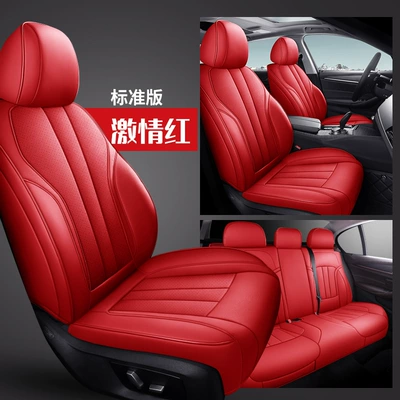 Modelə uyğun (Original) oturacaq örtükləri – Customized Full-Coverage Car Seat Covers - passion-red-standard-edition-five-seats-nappa-leather-full-surround-of-front-and-rear-rows