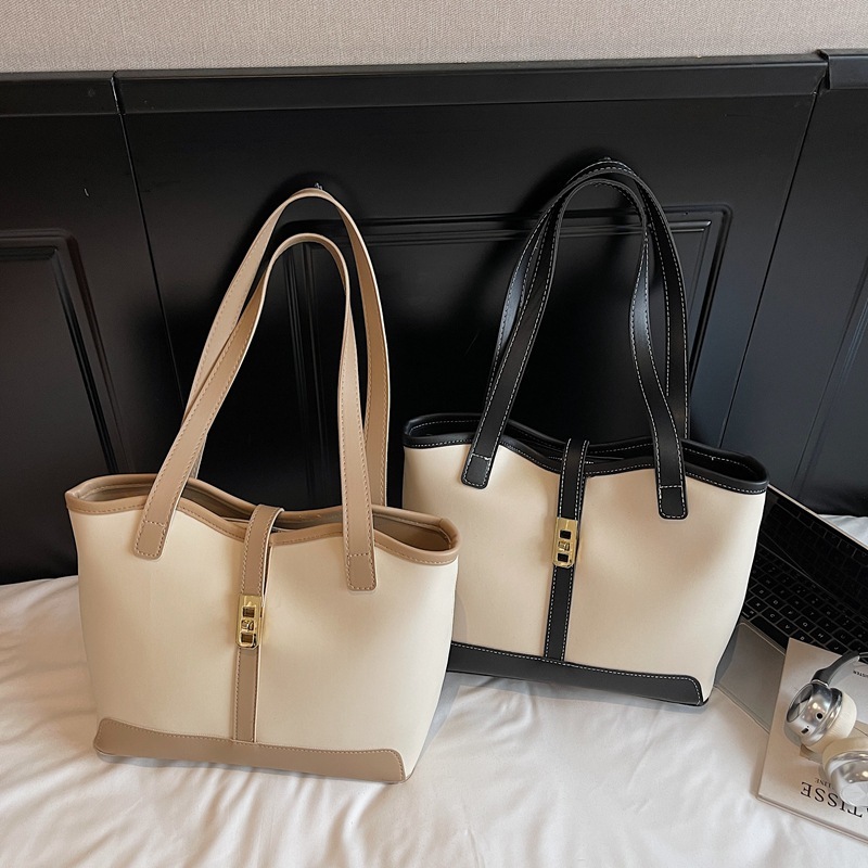 跨境2025新款大容量单肩斜挎Bags高级质感菱格链条通勤时尚托特包|undefined