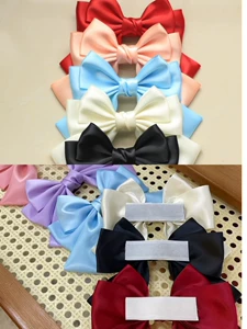 Electric Car Bow Decoration Helmet Velcro New Cute