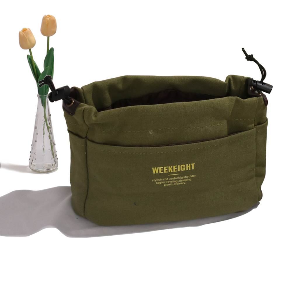 Amazon en stock bolsa de lona simple bolsa práctica bolsa mediana bolsa de almacenamiento de viaje bolsa de cosméticos Portátil Bolsa de organización de la momia