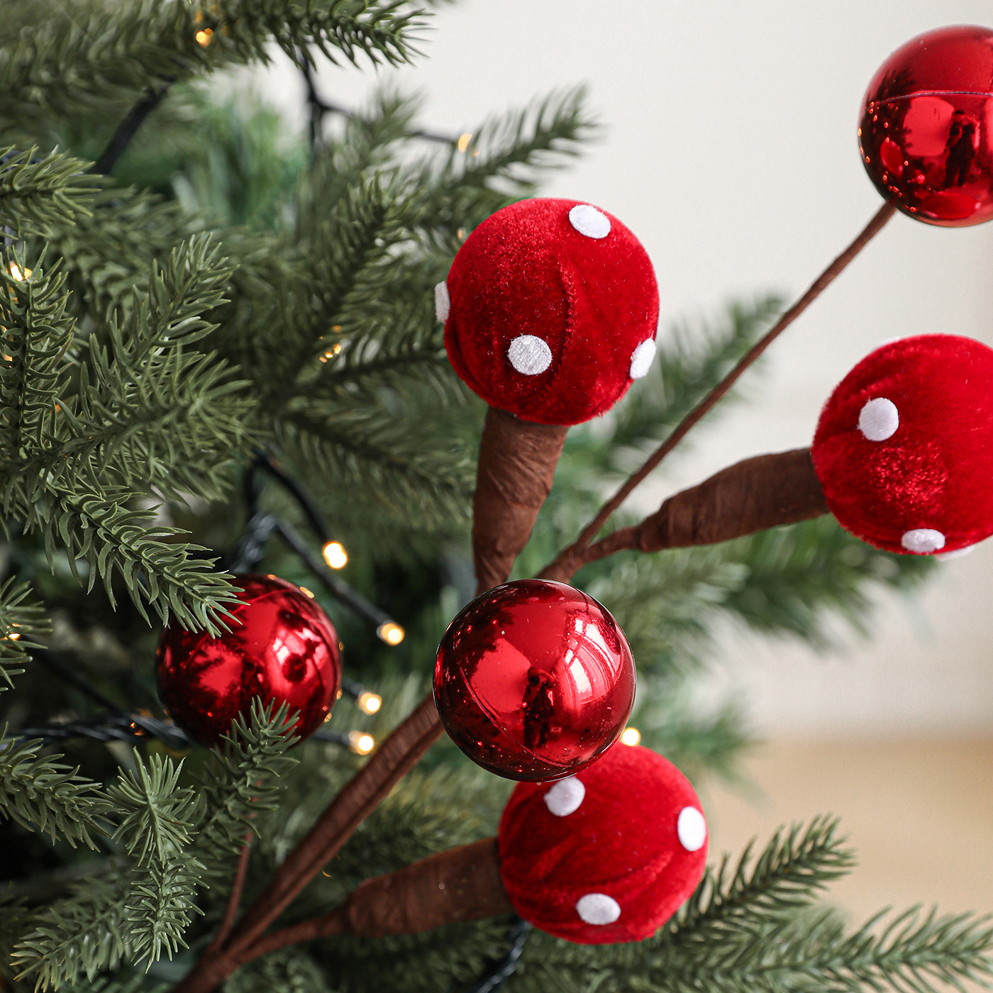 Nueva bola de espuma caramelo peluche Lollipop ornamentación adornos de árbol de Navidad guirlanda arreglos de flores decorados festivos
