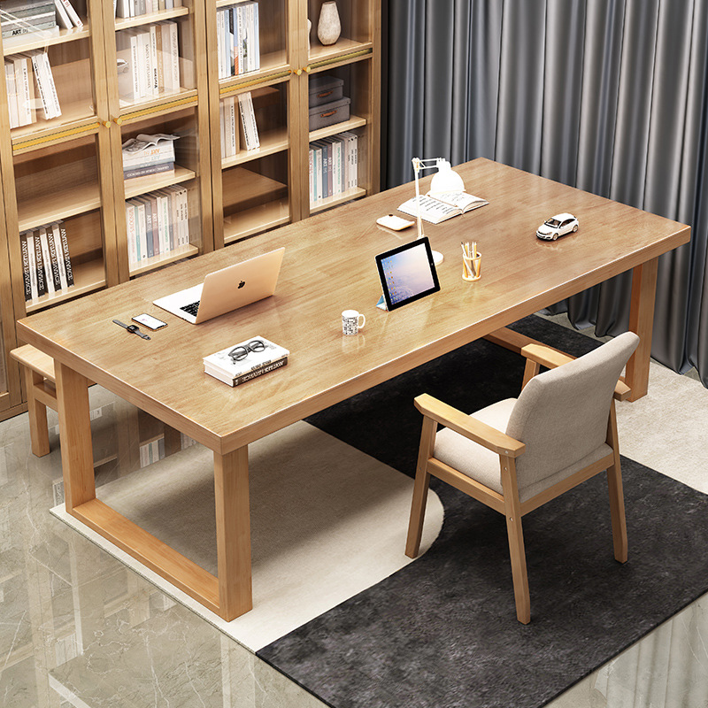 FJXDB02# log color single table [all solid wood desktop thickness 4cm]]