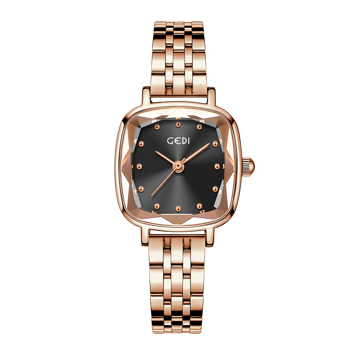 로즈 쉘 블랙 표면 로즈 벨트