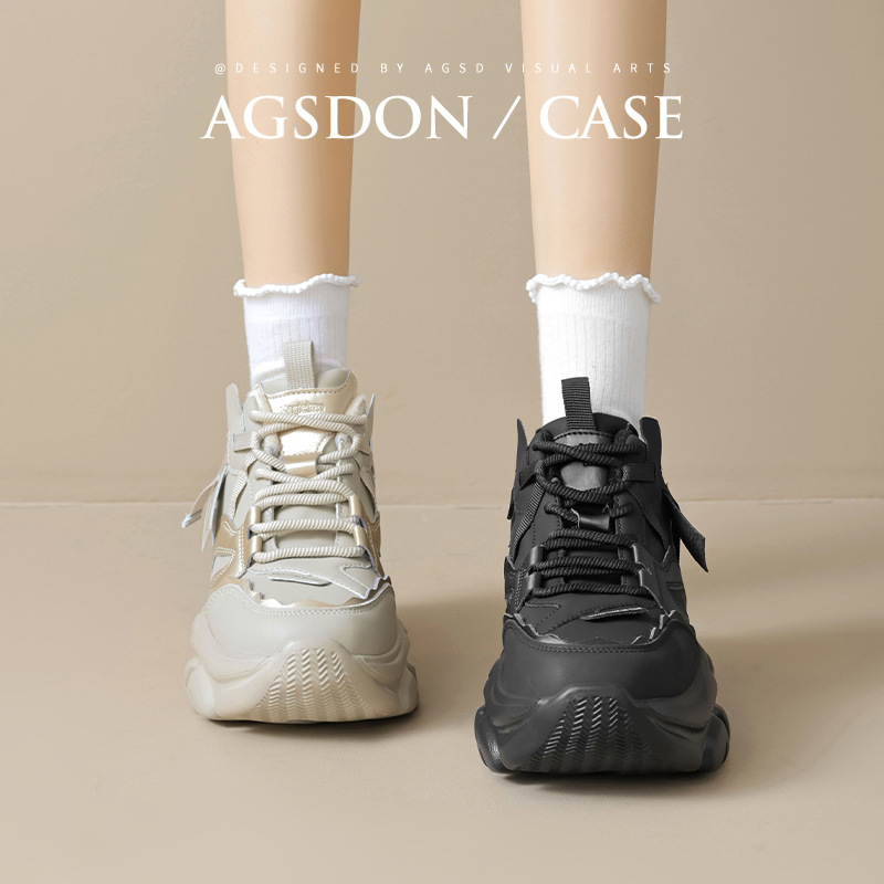 Zapatos Deportivos Augu Shiden para Mujer, Invierno 2024, Nuevos Zapatos Casuales de Moda, Plataforma con Suela Gruesa, Estilo Retro Urbano