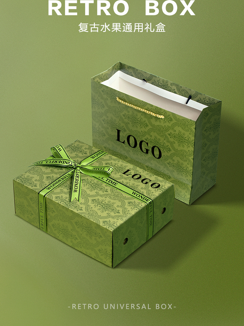 Caja de frutas, caja de regalo, caja vacía, mezcla de 10 kg de manzana, fresa, fruta, arándanos, caja de regalo personalizada